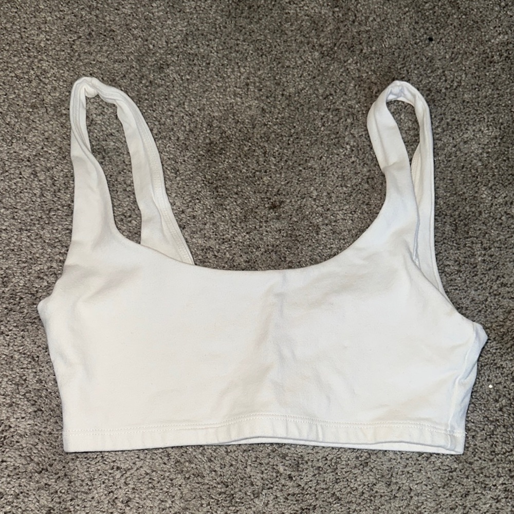 Aritzia White Bra Tank Top